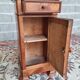 Blond solid cherry and veneer bedside table, Louis Philippe, period X.