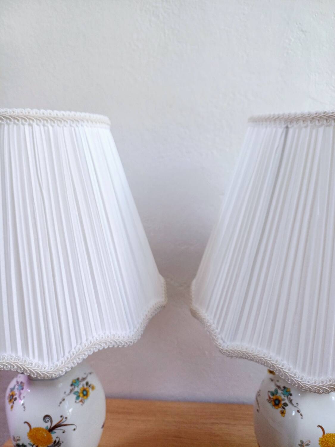 Paire de lampes de table en porcelaine Véritable Revol France