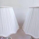 Paire de lampes de table en porcelaine Véritable Revol France
