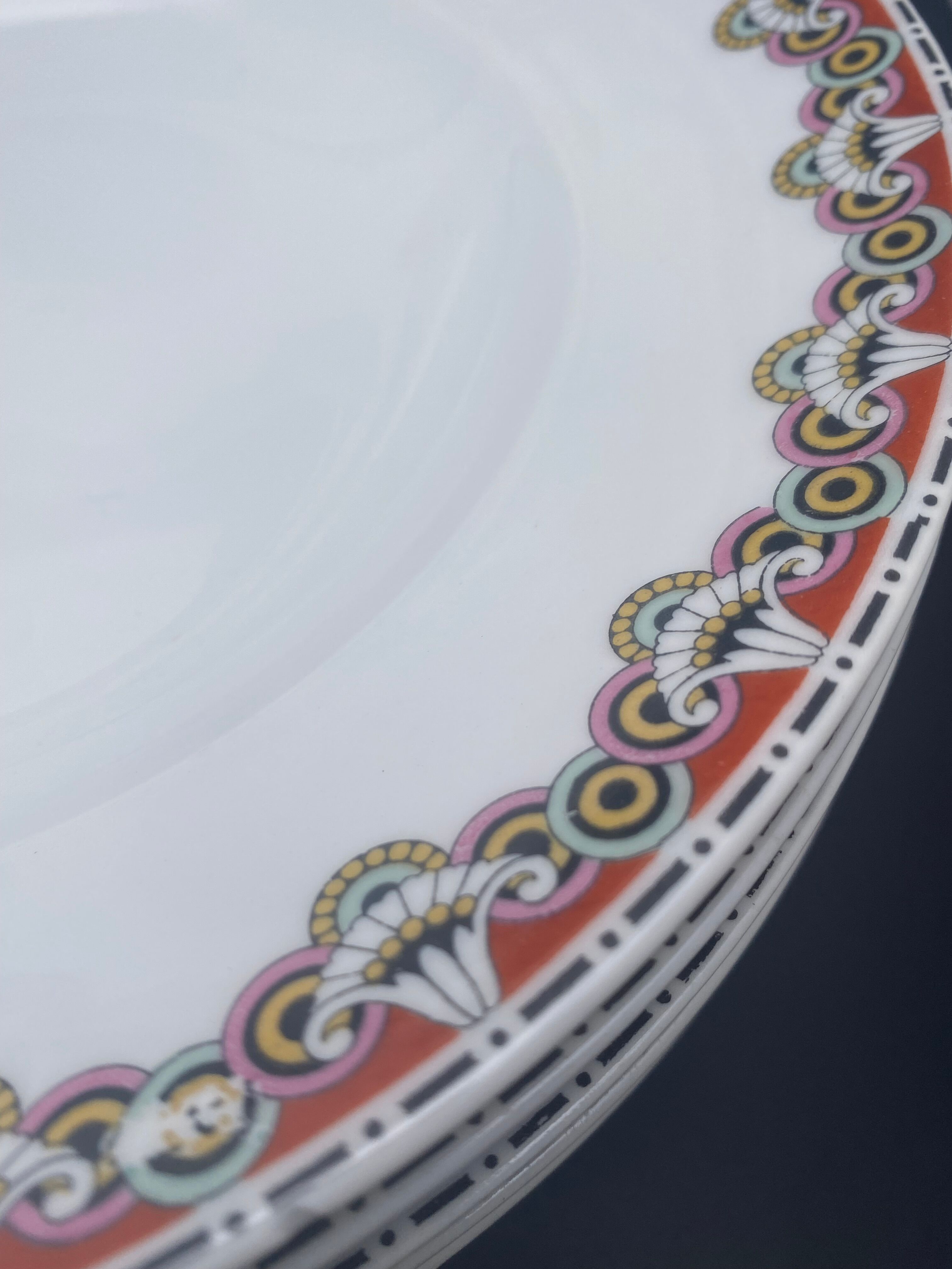 Service porcelain plates Limoges collab Bernardaud