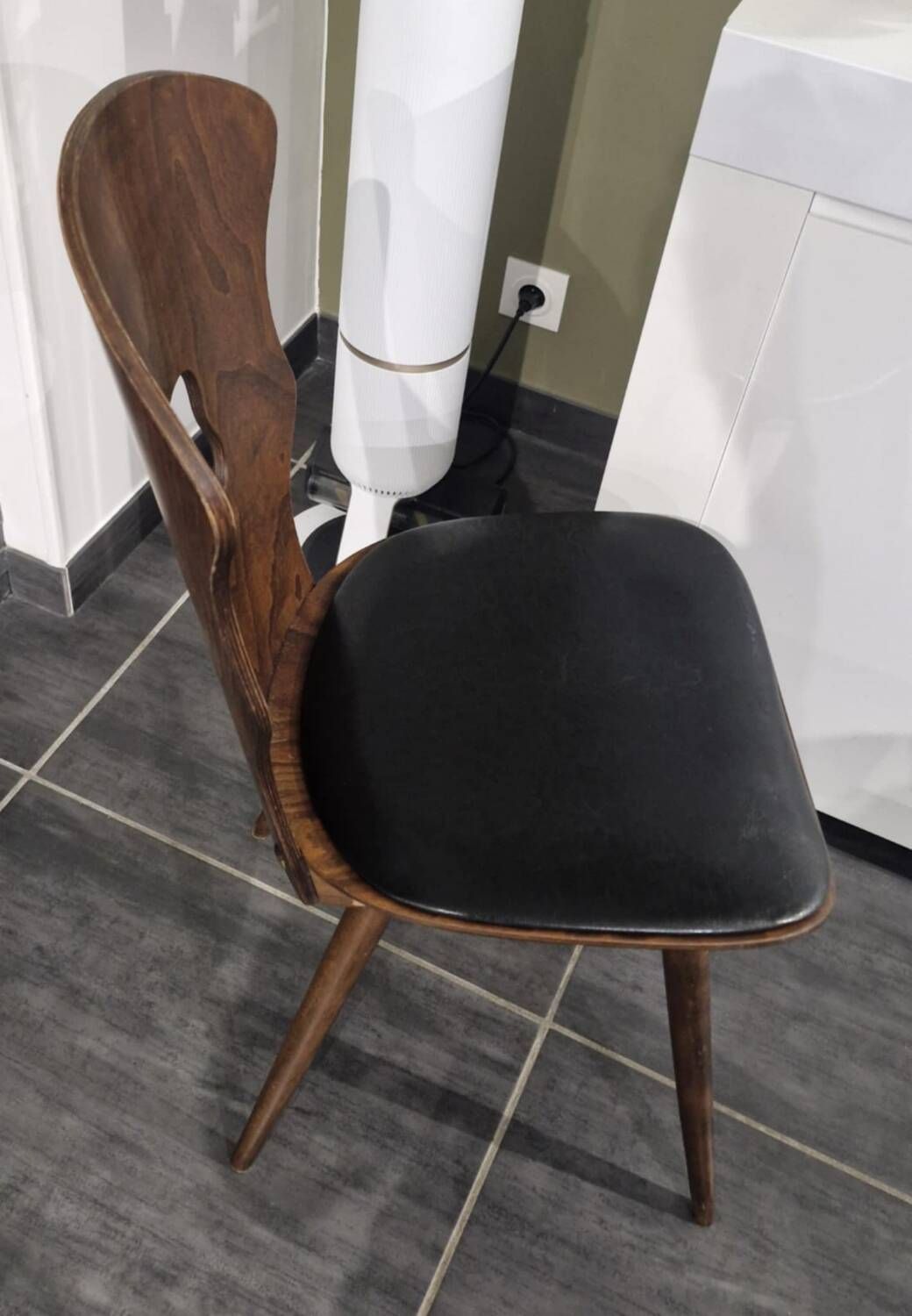 Set of 10 vintage Baumann "Gentiane" model bistro chairs, 1960s
