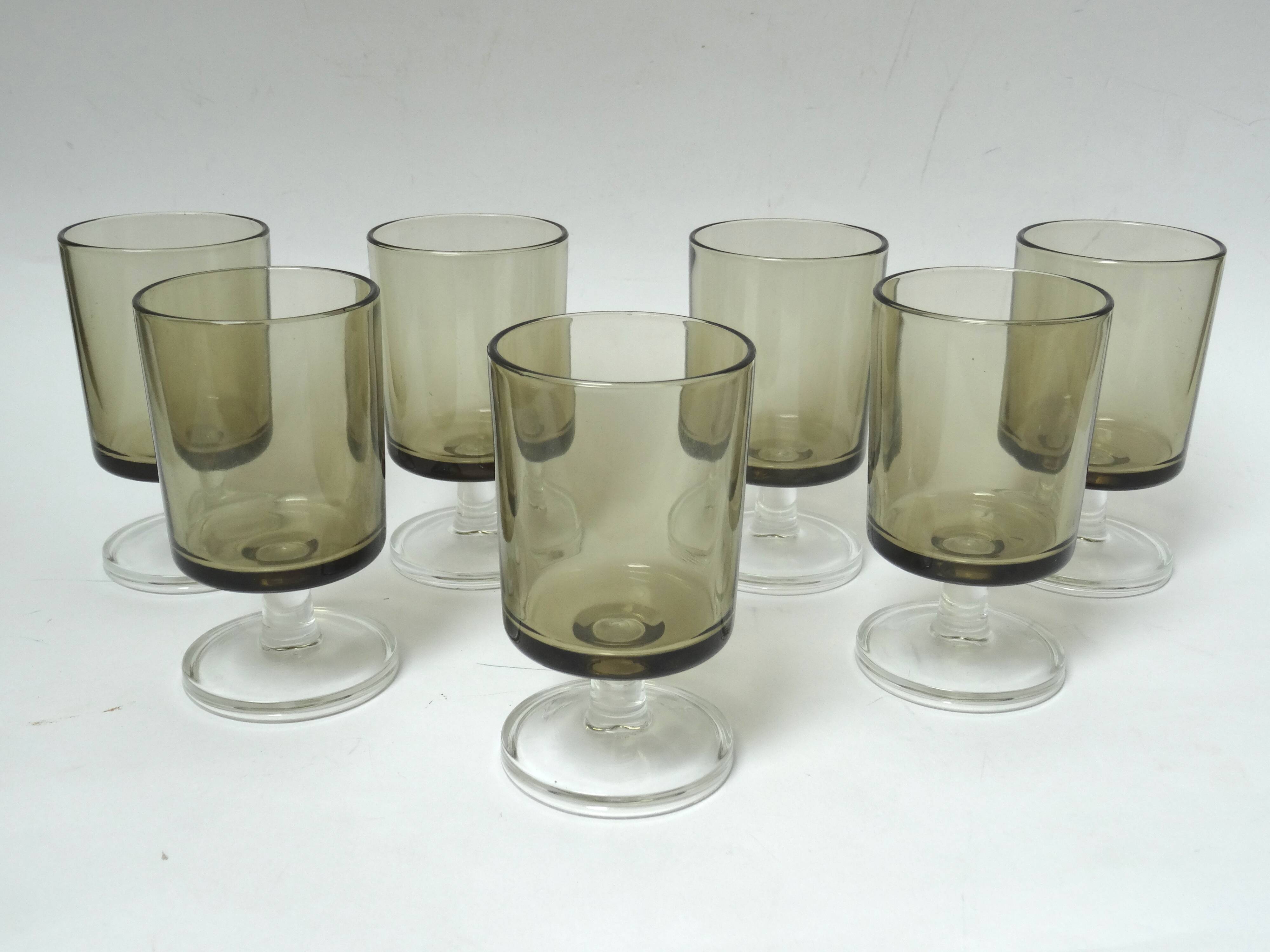 7 white wine glasses Luminarc Sweden