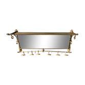 Porte manteau laiton et miroir 1920/30