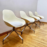 Set of 4 IKEA Chris Martin ABS chairs