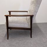 Pair of vintage beech armchairs from the 50s/60s