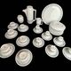 Coffee service tea dessert porcelain Limoges Jammet-Seignolle 20th century