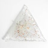 Post Modern Murano glass triangle ceiling lamp by Sylcom, Italy, 1985