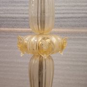 Magpie lamp, Murano crystal and gold powder, Barovier & Toso, 50's