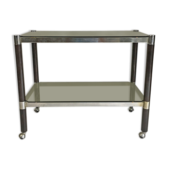 Vintage service 70 in wood, metal and glass