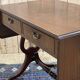 English mahogany drop-leaf desk from the 1950s