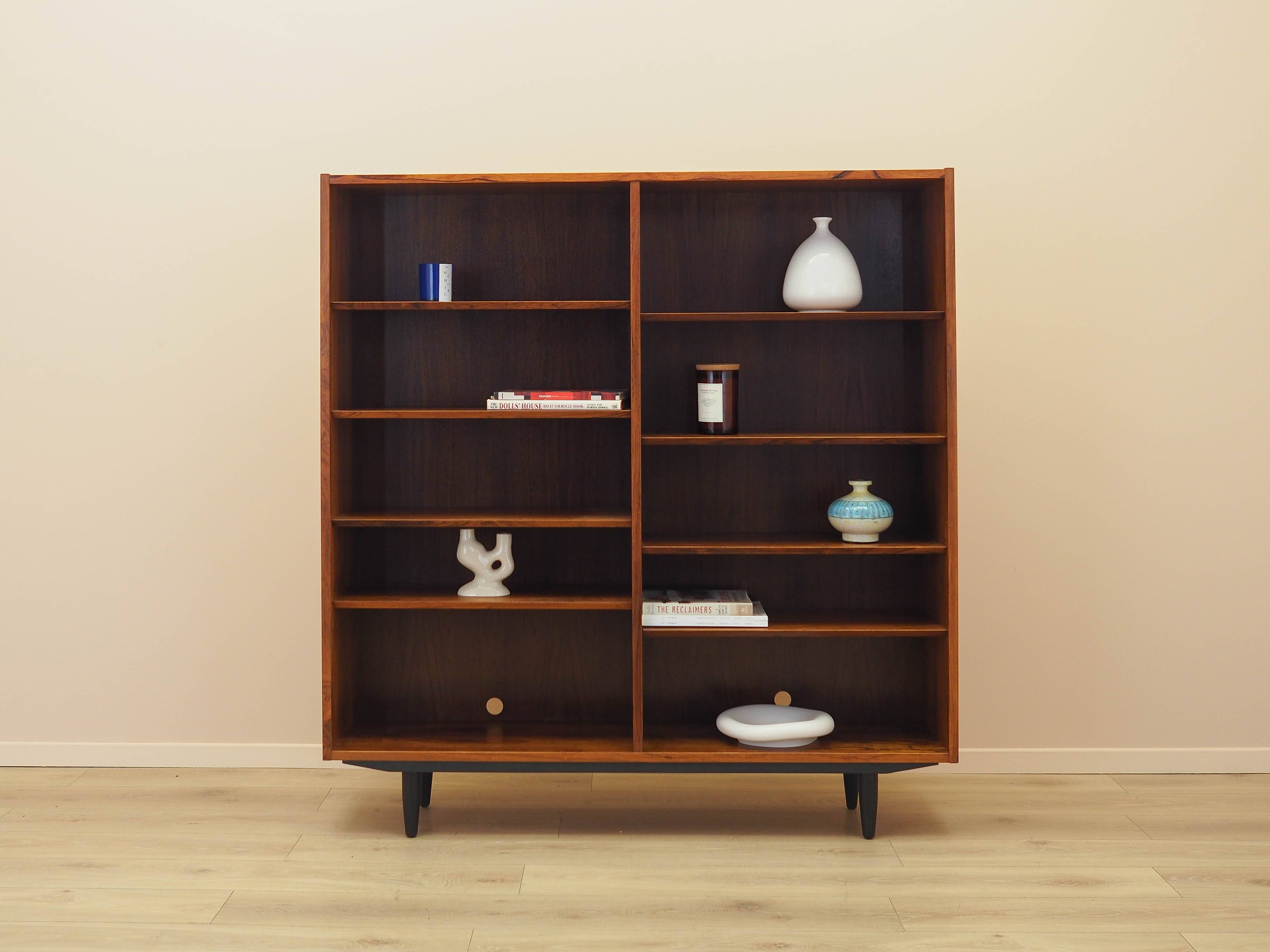 Rosewood bookcase, Danish design, 1970s, manufactured by Hundevad