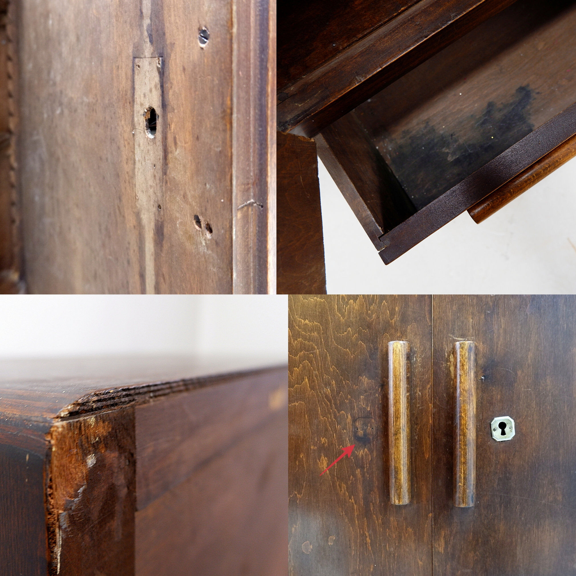 Art Deco oak sideboard from the 1930s