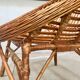Easy Chair Hand-Woven in Wicker Rattan, Italy 1950s