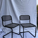 2 chaises métal
