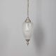 1960s vintage pendant lamp in decorated glass Italian design