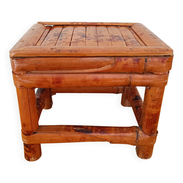 Petit tabouret en bambou