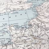 Carte de la France vintage de 1950