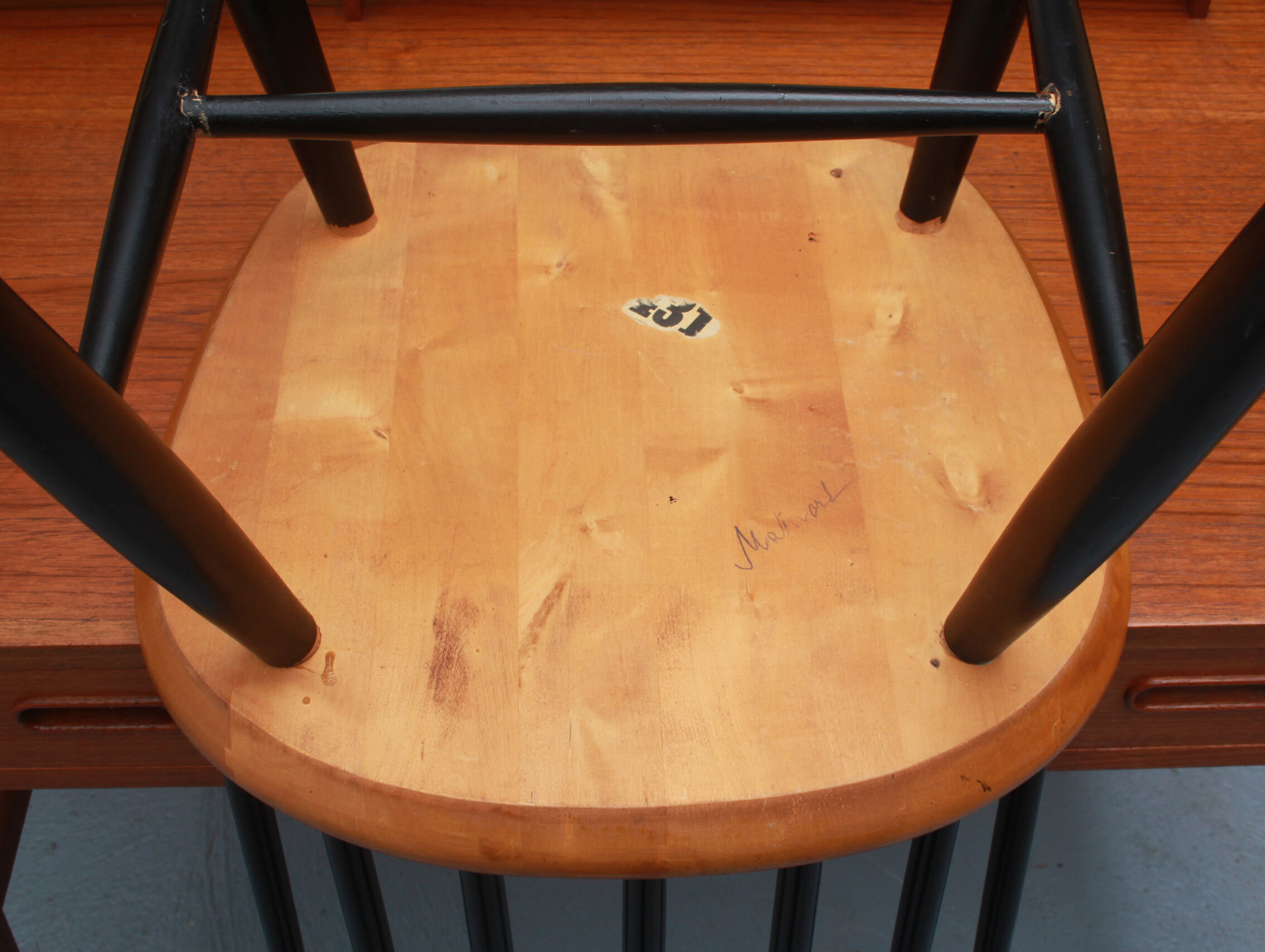 1960s scandinavian chair in teak