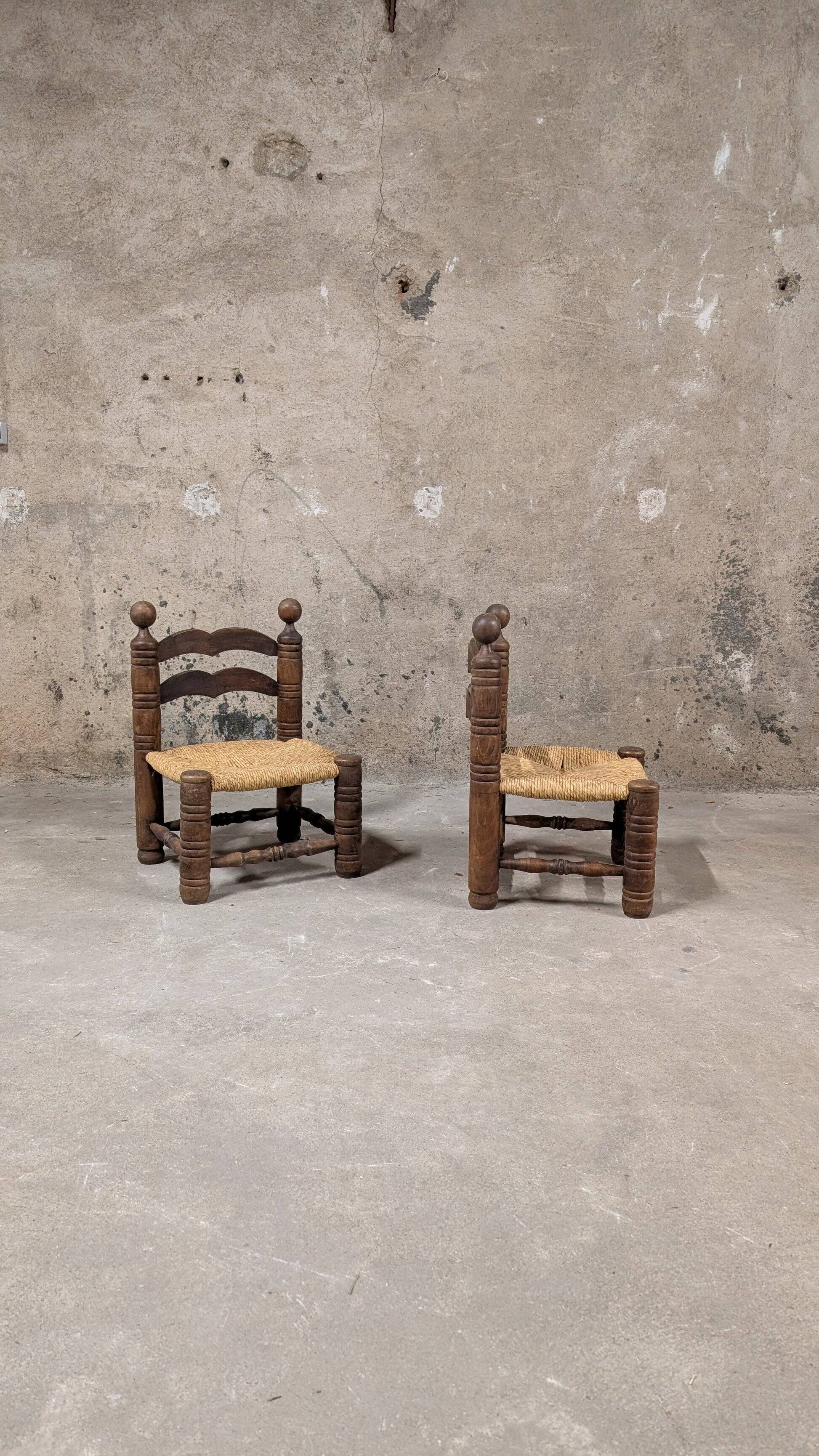 Pair of low chairs