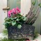 Tin planter pushed back Art Nouveau late nineteenth early twentieth century