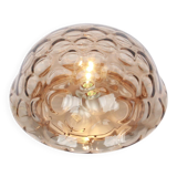 Wall/Ceiling Light in Smoked Glass, Sputnik, Germany