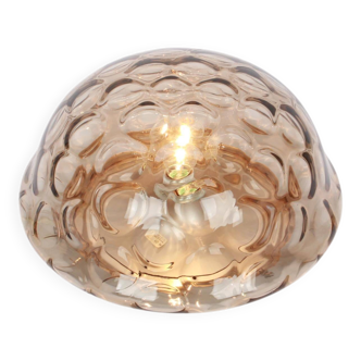 Wall/Ceiling Light in Smoked Glass, Sputnik, Germany