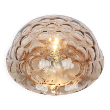 Wall/Ceiling Light in Smoked Glass, Sputnik, Germany