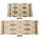 Tapis esprit berbère helsinki marron beige 60x80cm
