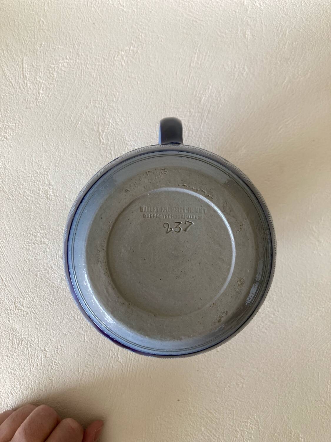 Pichet en grès d'Alsace Hubert Krumeich-Remmy Oberbetschdorf