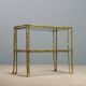Vintage brass coffee tables in bamboo shape, 1960s design.