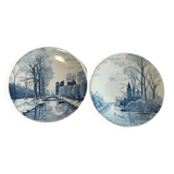 Set of 2 Delft plates