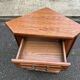 Wooden corner TV cabinet in solid wood, Louis XIV style.