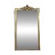 Louis XVI style gilded wood pediment mirror