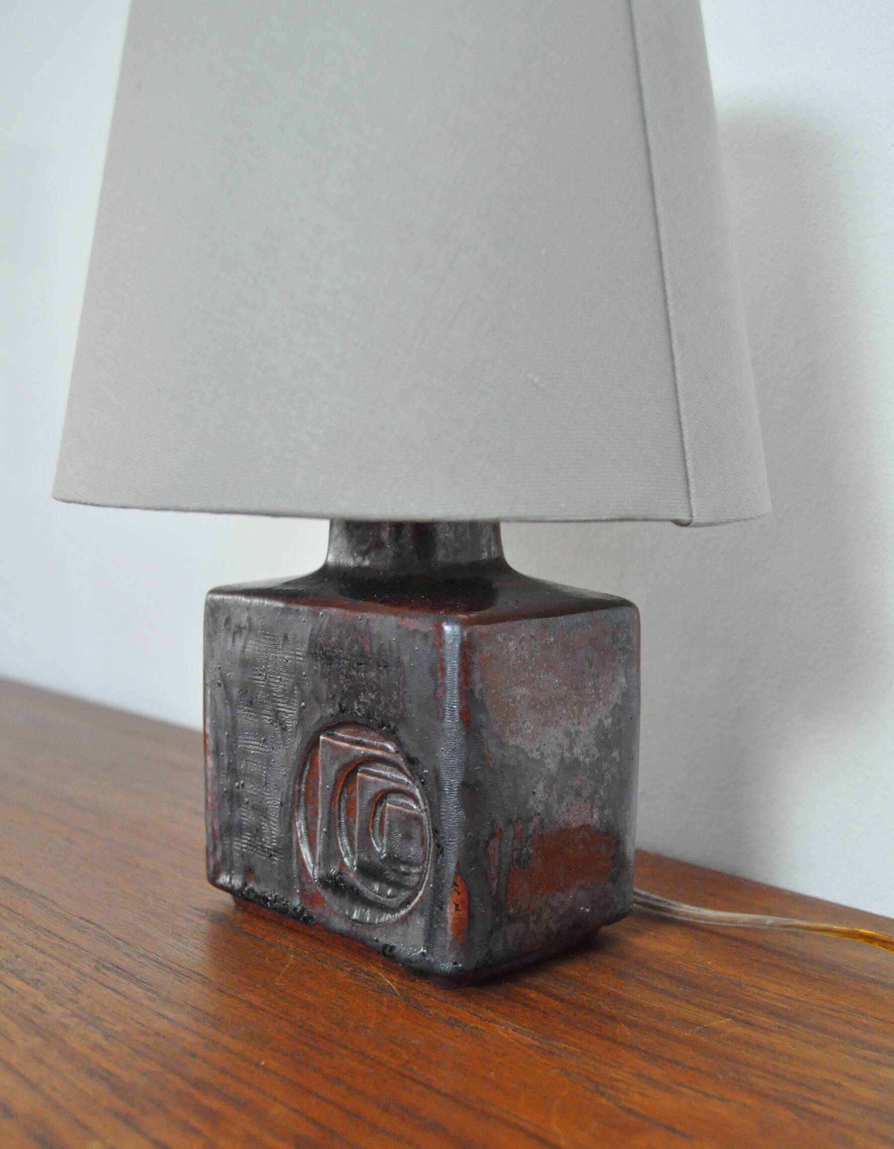 Glazed Stoneware Table Lamp by Desiree Stentøj, Denmark