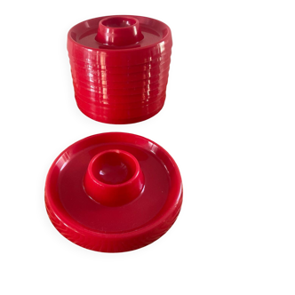 Set of 10 vintage egg cups Italy