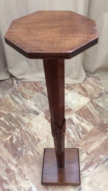 Sellette Art Deco in varnished wood