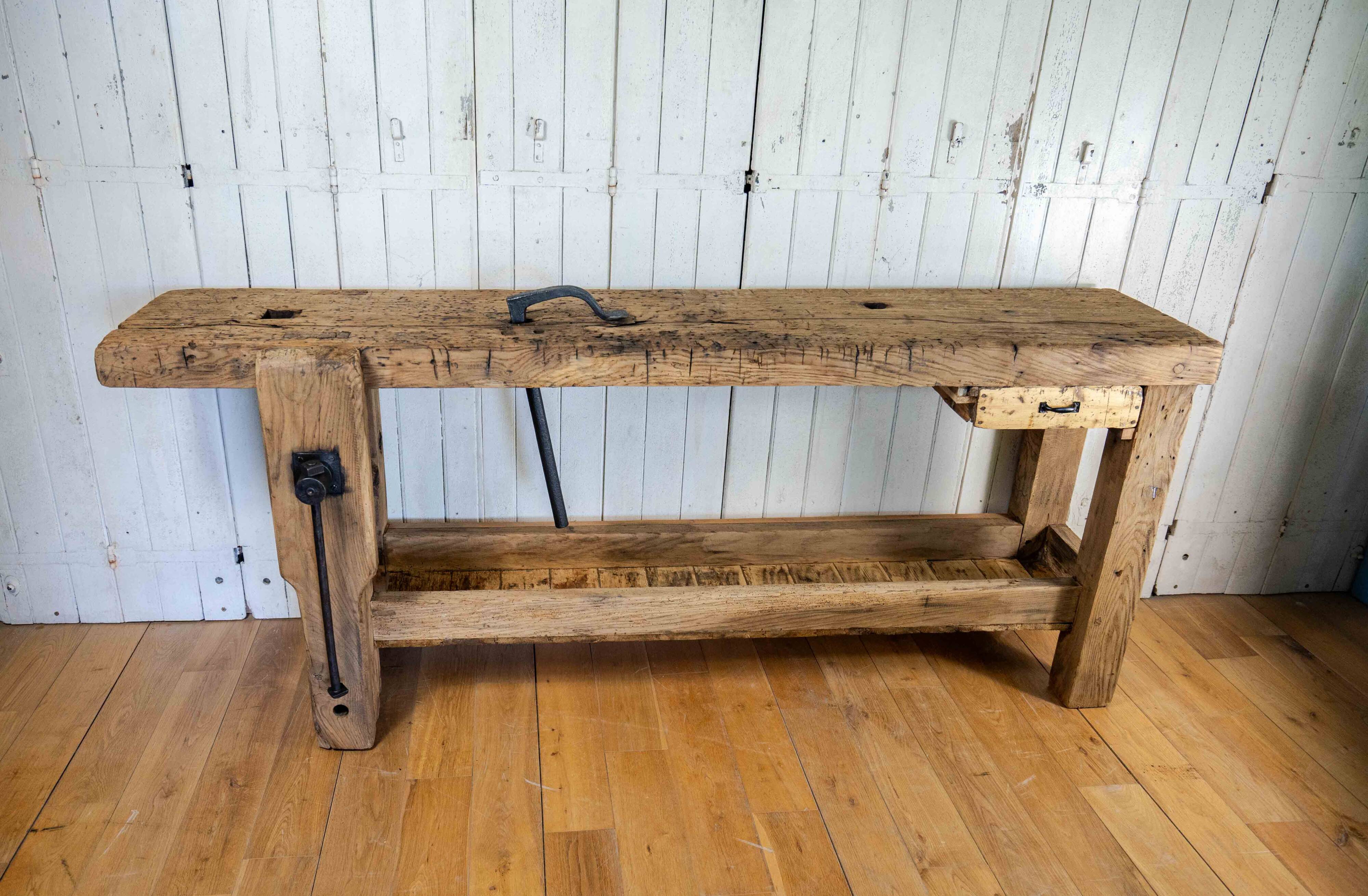 Old restored workbench