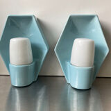 Pair of Scandinavian Vintage Bathroom Sconces Wall lamps