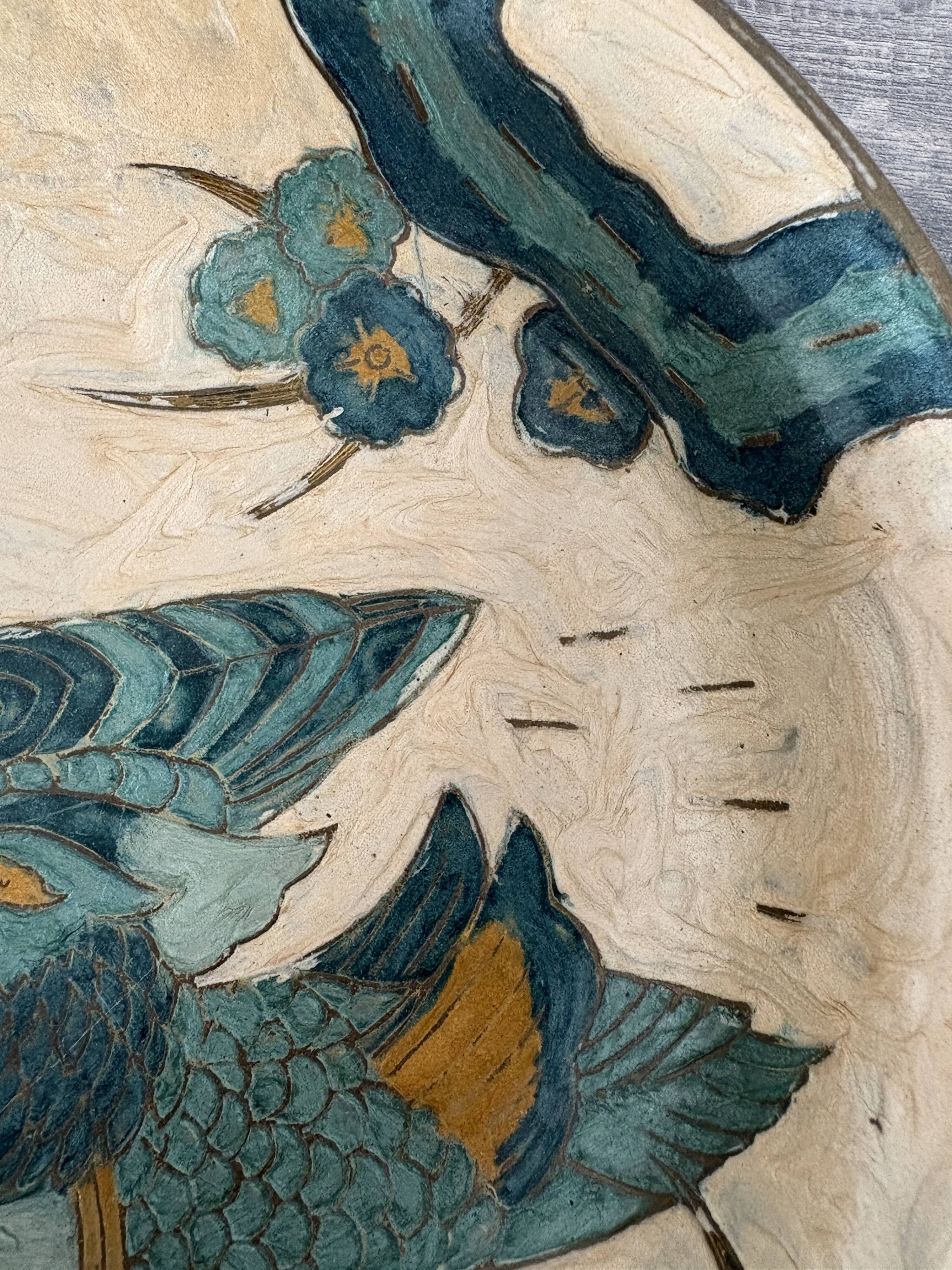 Antique enamelled brass cup