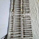 Silver metal cutlery
