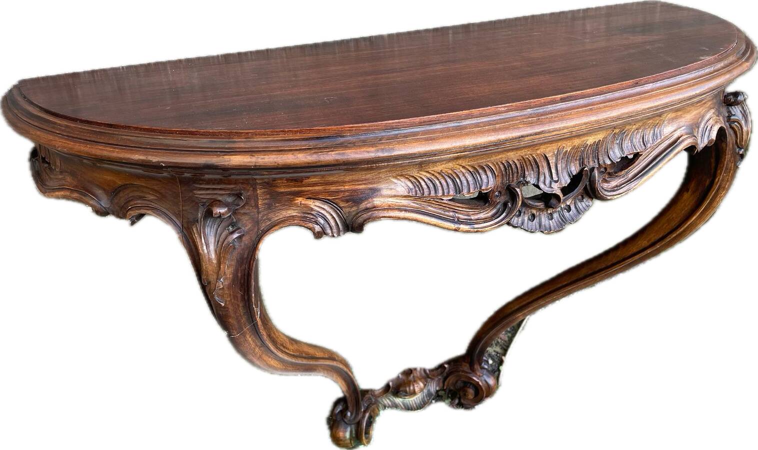 Louis XV Rocaille style console