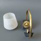 Night light 1960 in brass and black metal Vintage.