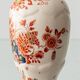Pair of "Pijnacker" Imari Style Table Lamps from Royal Delft, Hand-Painted with Silk Shades