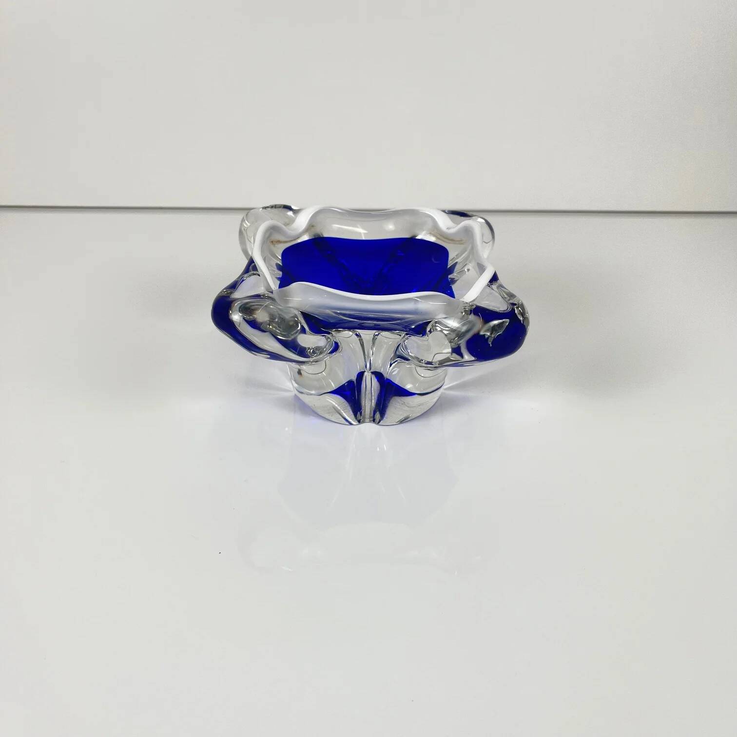 Blown glass ashtray, Murano style, 1970