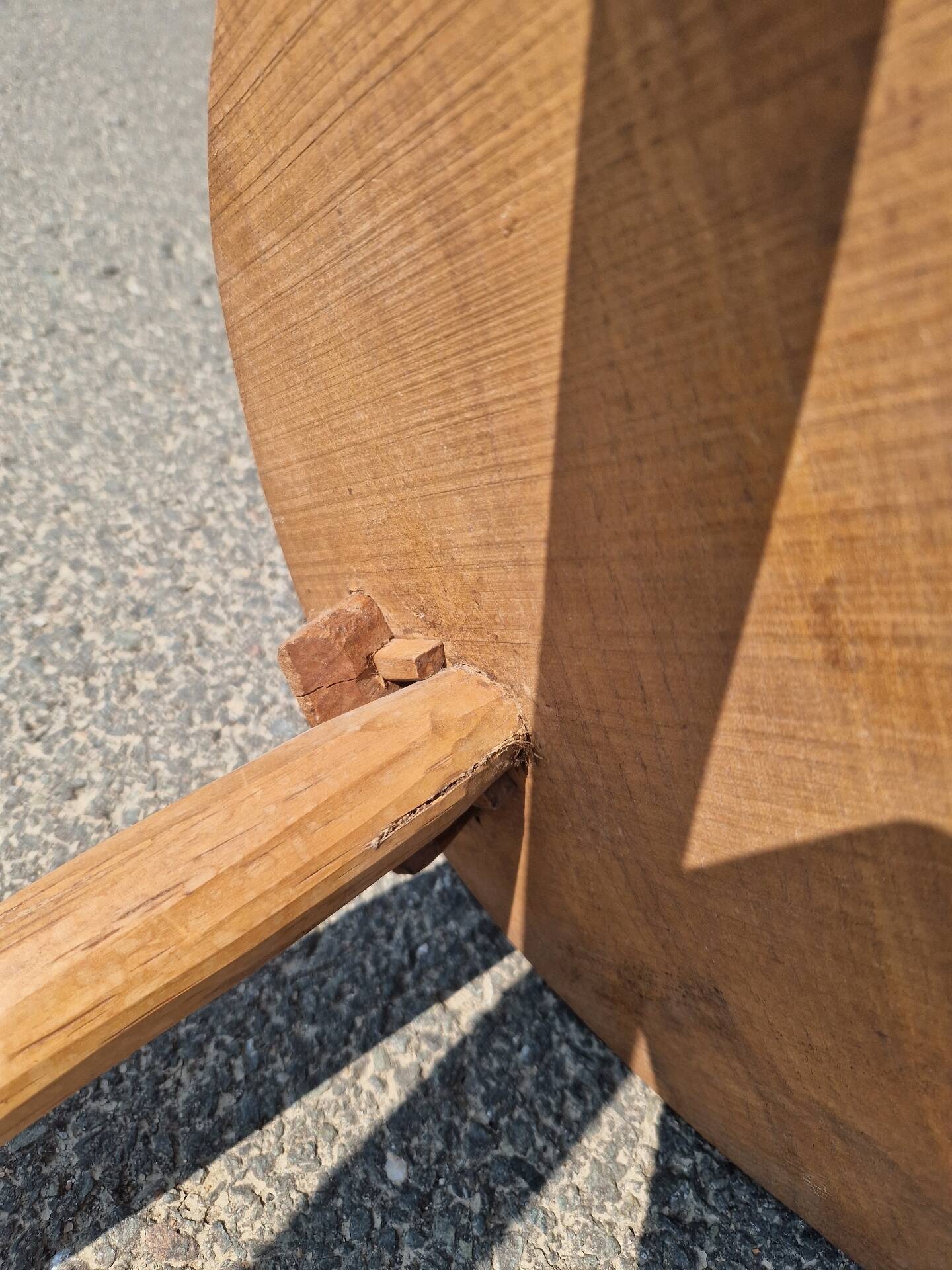 Vintage Brutalist Low Chair