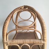 Rattan shelf