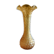 Empoli moulded glass vase, vintage Italian 60s