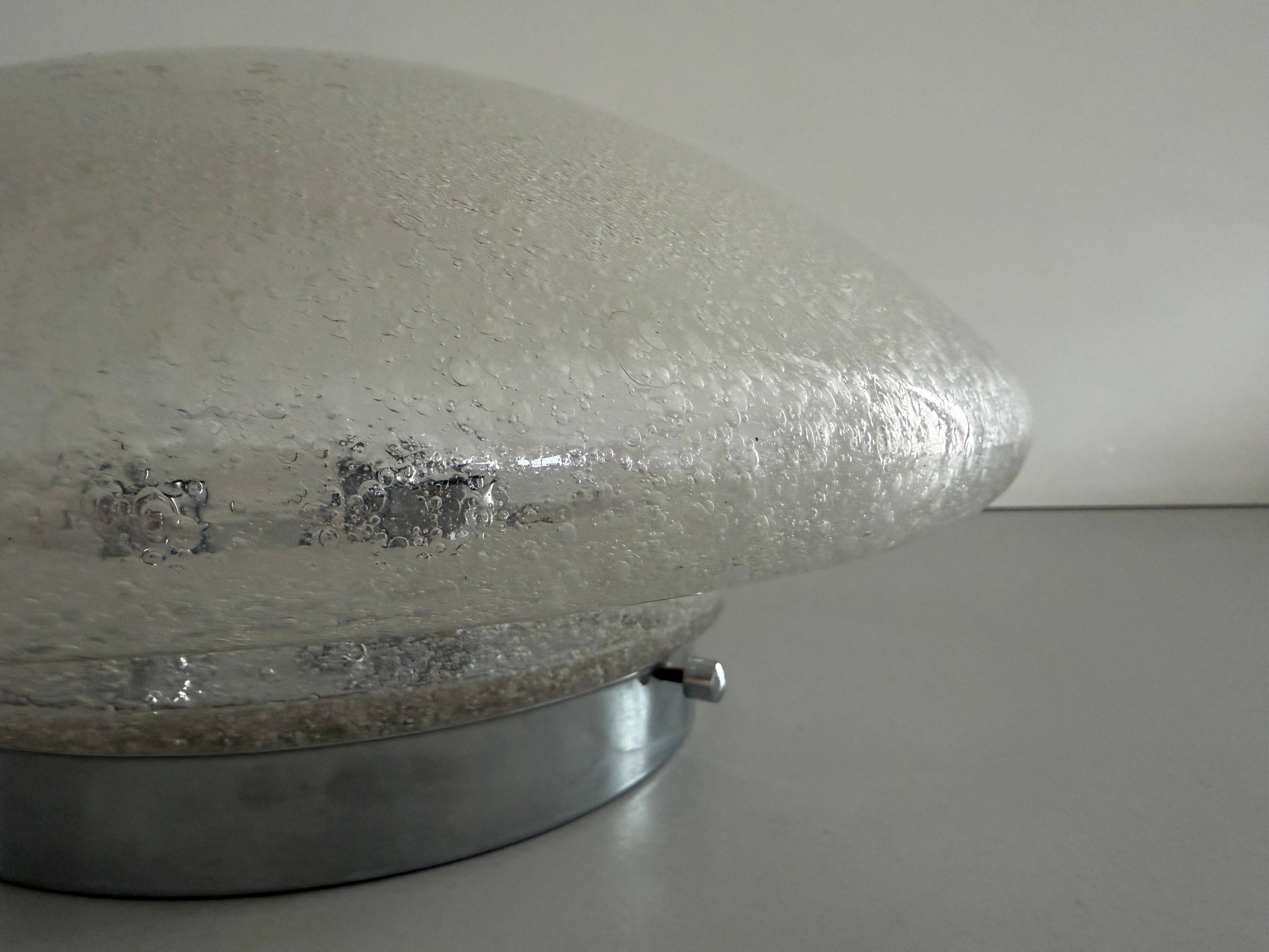 The Moderns Dome Glass Flush Mount Light by Doria, 1960s, Germany