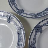 Terre de fer 3 assiettes creuses medaillon