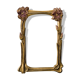 Mirror 1900 art nouveau noodle floral decor gilded wood
